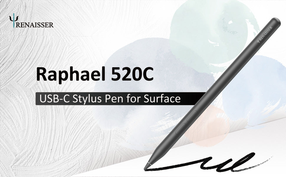 RENAISSER Raphael 520C USB-C Stylus for Surface