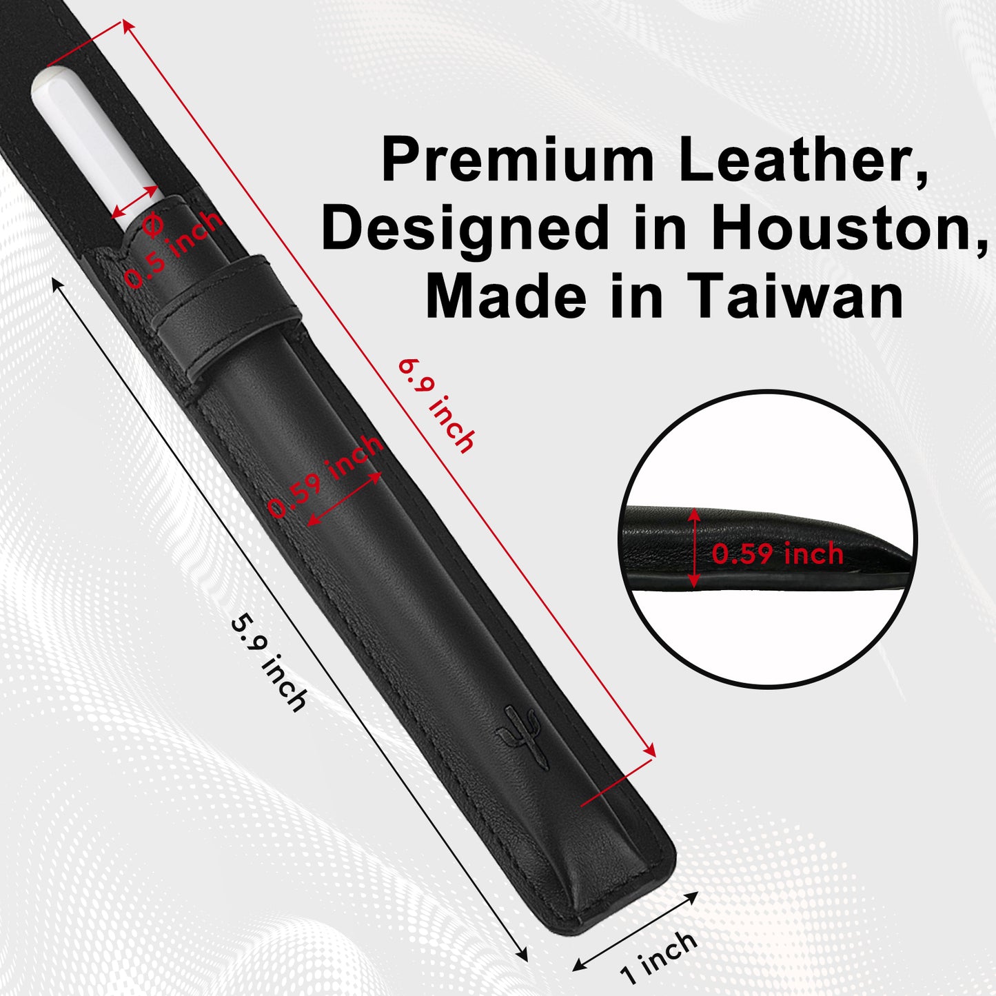 Daytona Leather Pen Case