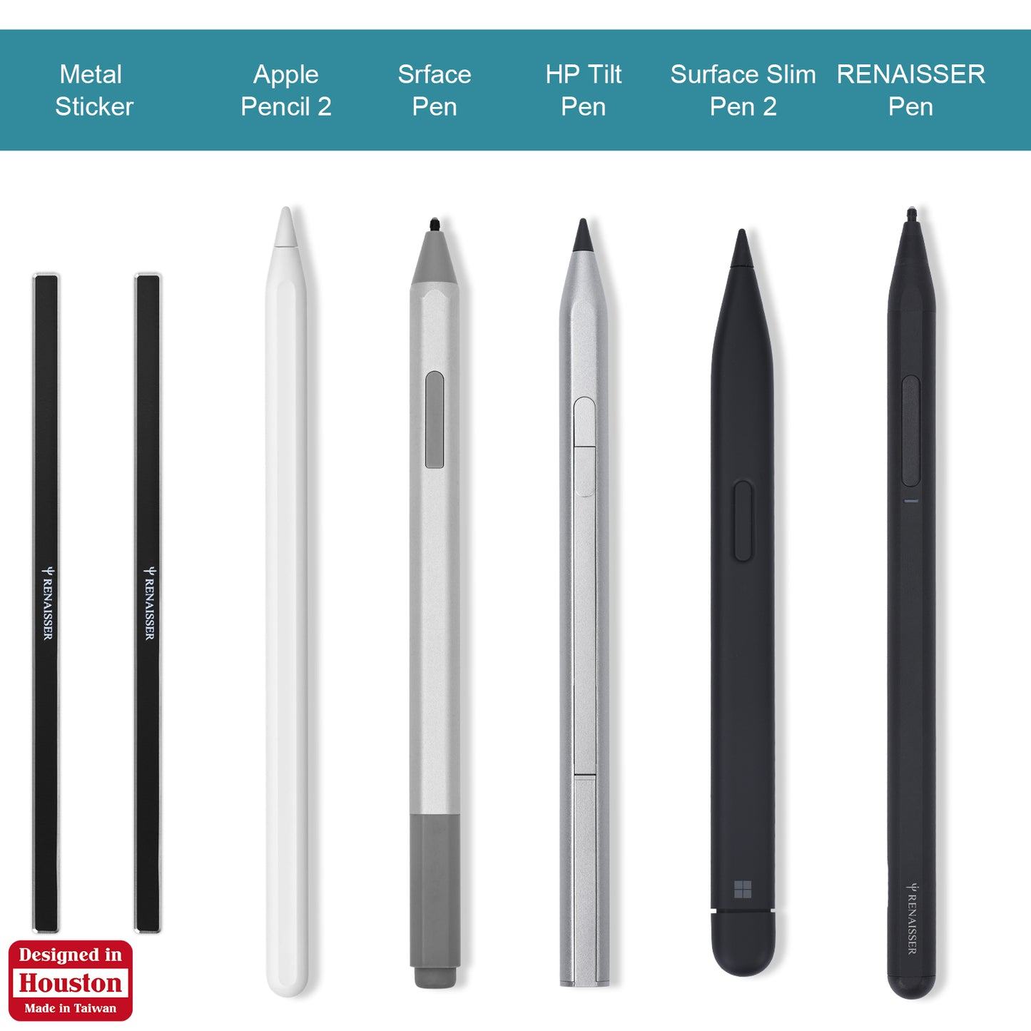 Stylus Attachable Metal Sticker