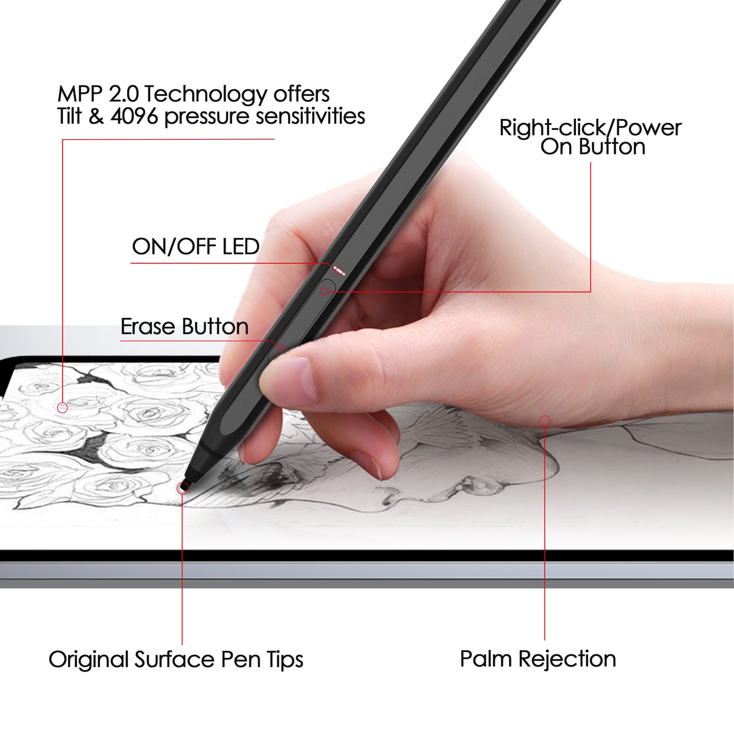 RENAISSER Raphael 520 Stylus for Surface