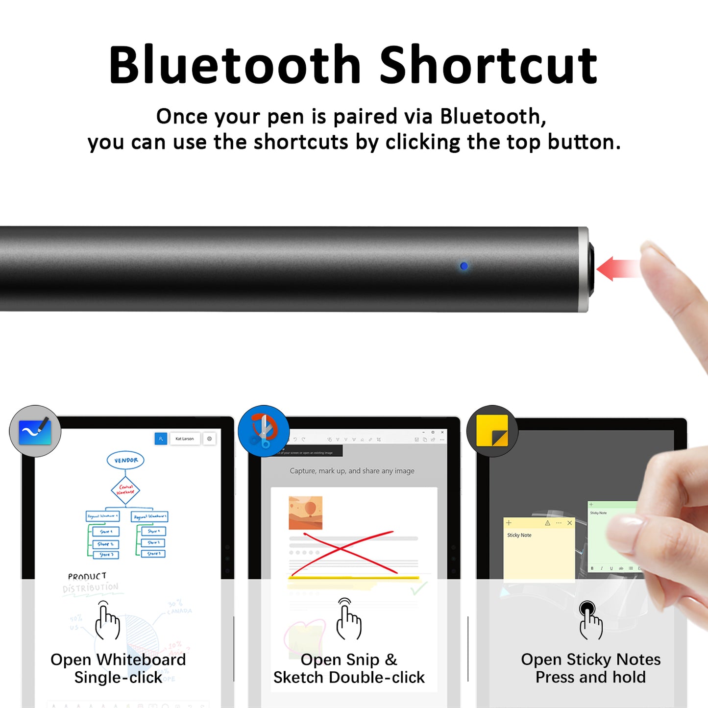 RENAISSER Raphael 520BT Bluetooth Stylus for Surafce